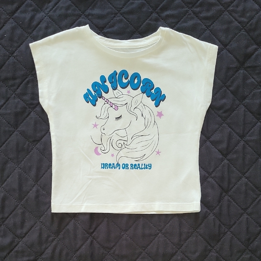 🩷3/20$ Tee-shirt Short Sleeve Tee with Unicorn